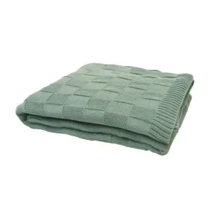 Bambury Solomon Eucalyptus Throw by null, a Throws for sale on Style Sourcebook