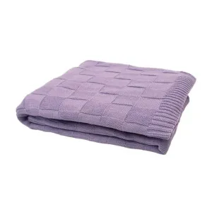 Bambury Solomon Lilac Throw by null, a Throws for sale on Style Sourcebook