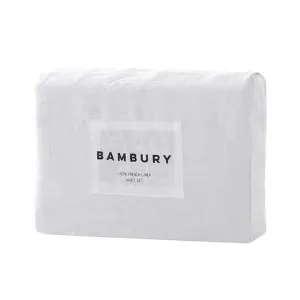 Bambury Linen White Sheet Set by null, a Sheets for sale on Style Sourcebook