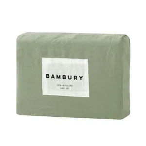 Bambury Linen Sage Sheet Set by null, a Sheets for sale on Style Sourcebook