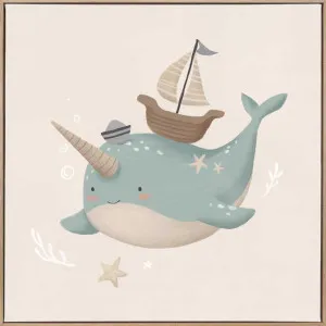 Captain Narwhal Canvas Art Print by Urban Road, a Prints for sale on Style Sourcebook