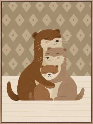 Otterly Loved Canvas Art Print by Urban Road, a Prints for sale on Style Sourcebook