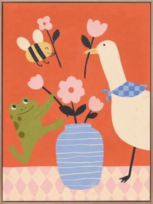 Springtime Teamwork Canvas Art Print by Urban Road, a Prints for sale on Style Sourcebook