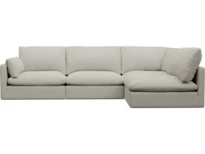 Willow California Ivory Corner Sofa - 4 Seater RAF Terminal by James Lane, a Sofas for sale on Style Sourcebook