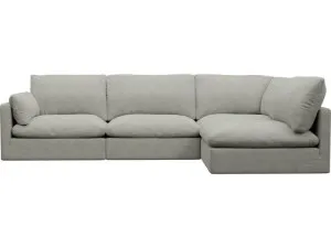 Willow Toorak Pebble Corner Sofa - 4 Seater RAF Terminal by James Lane, a Sofas for sale on Style Sourcebook