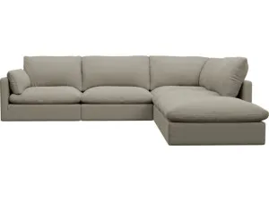 Willow Plaza Natural Modular Sofa - 5 Seater RAF Terminal by James Lane, a Sofas for sale on Style Sourcebook