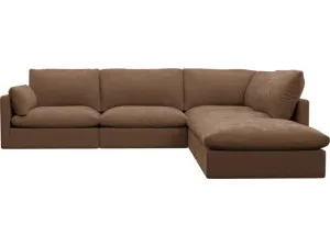 Willow Tribute Chestnut Modular Sofa - 5 Seater RAF Terminal by James Lane, a Sofas for sale on Style Sourcebook