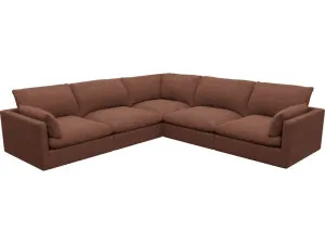 Willow Muse Rust Corner Sofa - 5 Seater by James Lane, a Sofas for sale on Style Sourcebook