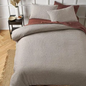 Accessorize Hokey Pokey Waffle Natural Quilt Cover Set by null, a Quilt Covers for sale on Style Sourcebook