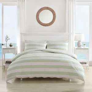 Tommy Bahama Awning Stripe Sage Quilt Cover Set by null, a Quilt Covers for sale on Style Sourcebook