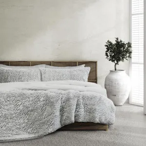 Ardor Boudoir Faux Fur Sherpa Silver Comforter Set by null, a Quilts & Bedspreads for sale on Style Sourcebook