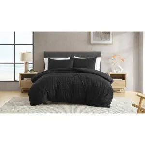 Ardor Leonard Black Quilt Cover Set by null, a Quilt Covers for sale on Style Sourcebook