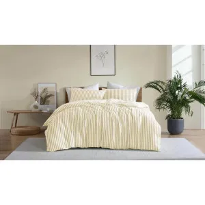 Ardor Frankie Stripe Yellow Quilt Cover Set by null, a Quilt Covers for sale on Style Sourcebook