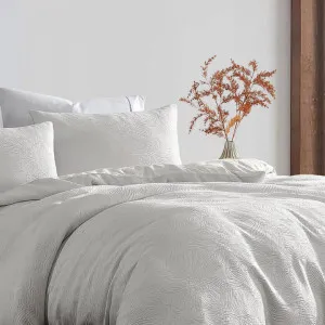Ardor Boudoir Avena White Quilt Cover Set by null, a Quilt Covers for sale on Style Sourcebook