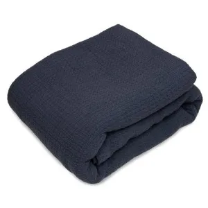 Algodon Sophie Cotton Waffle Charcoal Blanket by null, a Blankets & Throws for sale on Style Sourcebook