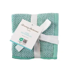 Tommy Bahama Washed Pebble Ice Blue/Aqua Face Washer by null, a Towels & Washcloths for sale on Style Sourcebook