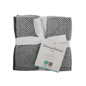 Tommy Bahama Washed Pebble White/Graphite Face Washer by null, a Towels & Washcloths for sale on Style Sourcebook