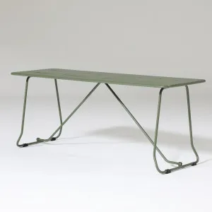 Parco Outdoor Bench Olive by Seek & Ramble, a Outdoor Chairs for sale on Style Sourcebook