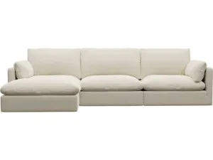 Willow Alpine Mist Chaise Sofa - 3 Seater by James Lane, a Sofas for sale on Style Sourcebook