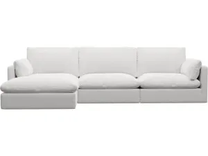 Willow Muse Frost Chaise Sofa - 3 Seater by James Lane, a Sofas for sale on Style Sourcebook