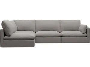 Willow Boucle Pumice Corner Sofa - 4 Seater LAF Terminal by James Lane, a Sofas for sale on Style Sourcebook