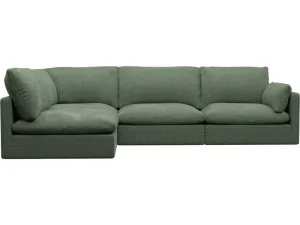 Willow Tribute Dark Jade Corner Sofa - 4 Seater LAF Terminal by James Lane, a Sofas for sale on Style Sourcebook