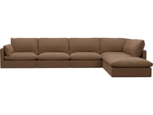 Willow Tribute Chestnut Modular Sofa - 6 Seater RAF Terminal by James Lane, a Sofas for sale on Style Sourcebook
