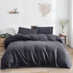 Bas Phillips Monaco Linen Cotton Slate Quilt Cover Set by null, a Quilt Covers for sale on Style Sourcebook