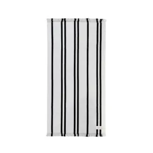 Cotton Beach St Tropez Cotton Stripe Cream/Black Beach Towel by null, a Outdoor Accessories for sale on Style Sourcebook