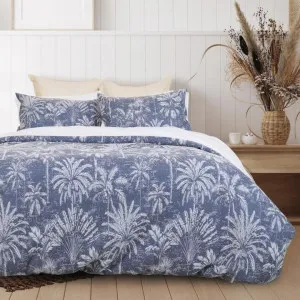 Bas Phillips Samara Jacquard Blue Quilt Cover Set by null, a Quilt Covers for sale on Style Sourcebook