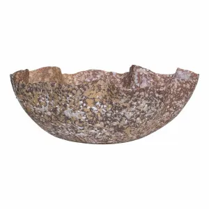 Lumi Bowl 41x14cm in Mottled Brown by OZ Design, a Decorative Plates & Bowls for sale on Style Sourcebook