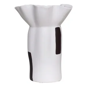Iris Vase Small 21x27cm in Ivory / Chocolate by OZ Design, a Vases & Jars for sale on Style Sourcebook