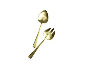 2 piece LVD Brass Classic French Style Salad Server Set by La Vida Trading, a Cutlery for sale on Style Sourcebook