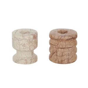 Set of 2 Sita Marble Candle Holders by Coast to Coast, a Candle Holders for sale on Style Sourcebook