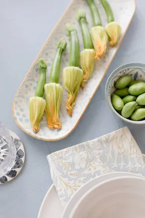 Aleah Ceramic 2-Piece Serve Set 36x11x5cm by Coast to Coast, a Platters & Serving Boards for sale on Style Sourcebook