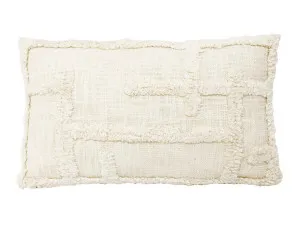 Caliente Embroidered White Cushion 35X55CM by Robert Mark, a Cushions, Decorative Pillows for sale on Style Sourcebook