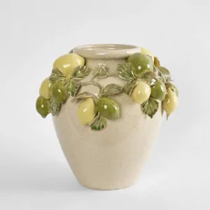 Amalfi Lemon Vase Small PRE ORDER- ETA 07/09/2025 by Florabelle Living, a Vases & Jars for sale on Style Sourcebook