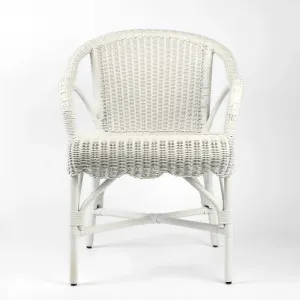 Belle Rattan Armchair White by Florabelle Living, a Chairs for sale on Style Sourcebook
