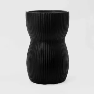 Austin Decorative Vase Black Medium by Florabelle Living, a Vases & Jars for sale on Style Sourcebook