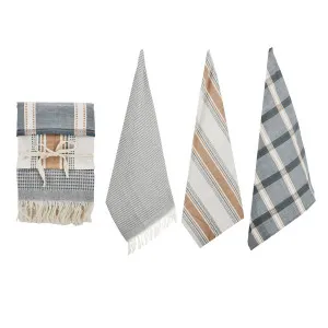 S/3 Maye Cotton Kitchen Tea Towels Blue 50x70cm by Coast to Coast, a Towels & Washcloths for sale on Style Sourcebook