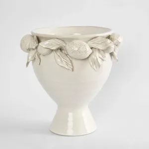 Blanca Lemon White Ceramic Urn ETA 30-09-2025 by Florabelle Living, a Vases & Jars for sale on Style Sourcebook