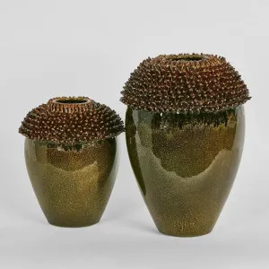 Keir Vase Short Mustard by Florabelle Living, a Vases & Jars for sale on Style Sourcebook