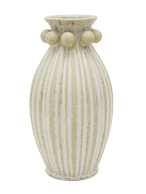 Admire Ceramic Vase White & Natural Tall 22X42CM by Robert Mark, a Vases & Jars for sale on Style Sourcebook