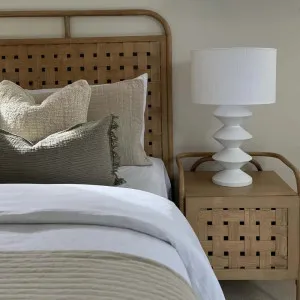 Weave Queen Size Bedhead Natural by Florabelle Living, a Bed Heads for sale on Style Sourcebook