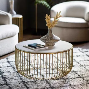 Riley Coffee Table Gold by Florabelle Living, a Coffee Table for sale on Style Sourcebook