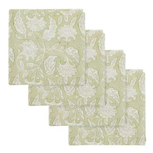 Set of 4 Lalita Cotton Block Napkins 40x40 by Coast to Coast, a Napkins for sale on Style Sourcebook