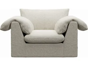 Ludlow Boucle Ivory Armchair by James Lane, a Chairs for sale on Style Sourcebook