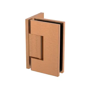 Stealth Wall to Glass 90 Degree Hinge with Offset Plate Brushed Rose Gold by Estelle, a Bathroom Fixtures for sale on Style Sourcebook