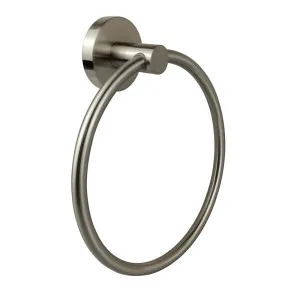 Cylindro Towel Ring Brushed Nickel by Bourne, a Bathroom Fixtures for sale on Style Sourcebook