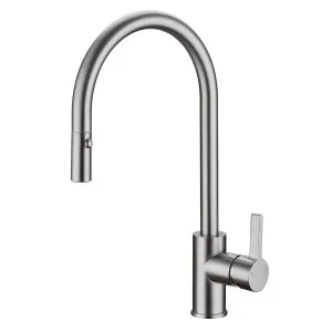Cylindro Pull Out Sink Mixer Brushed Nickel by Bourne, a Kitchen Taps & Mixers for sale on Style Sourcebook
